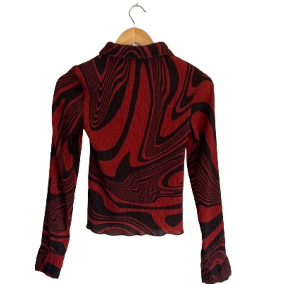 Jaded London Manic Plisse Button Up Shirt - Picture 3 of 7